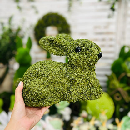 Coelho Decorativo Grama Verde - 28cm