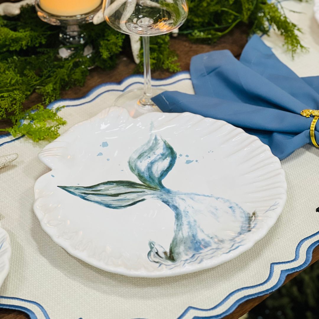 Prato Raso Ocean Branco - 26cm