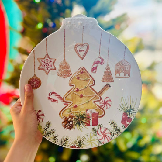 Prato Raso Gingerbread Digital - 27cm
