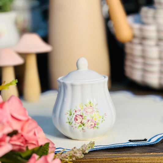 Açucareiro Relevado Vó Dulce Rosa - 11cm