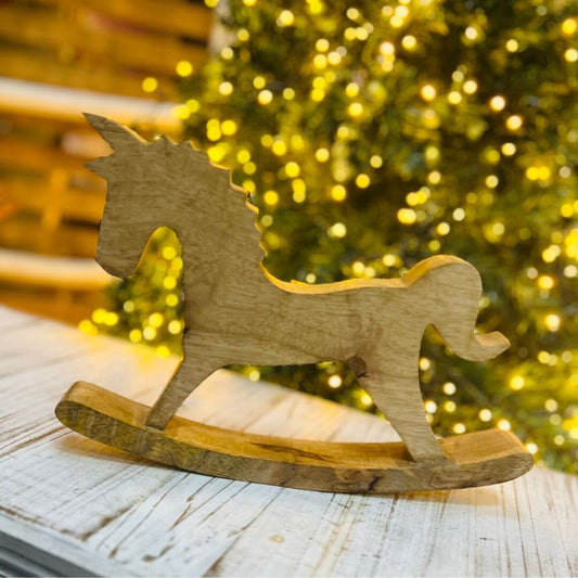 Cavalo Decorativo Cru – 32cm