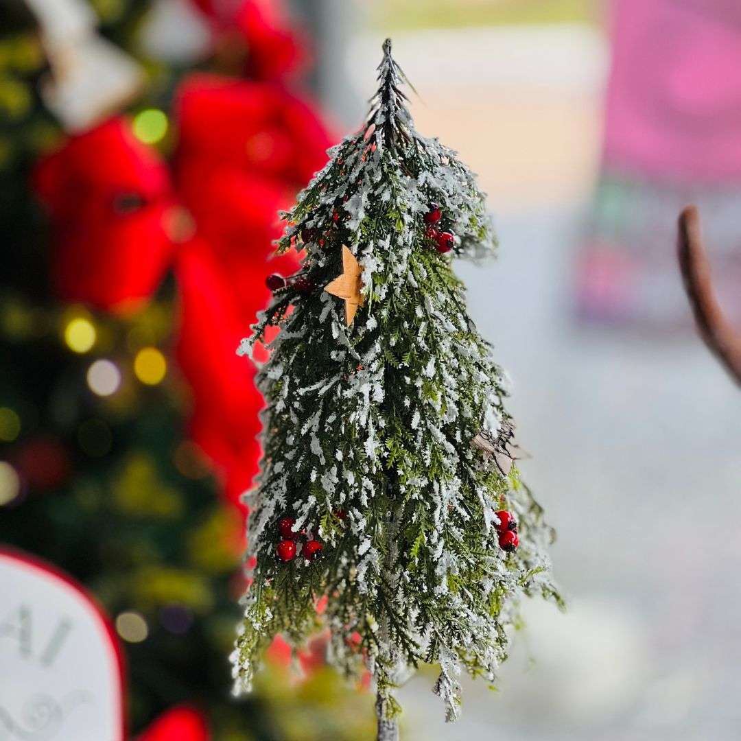 Pinheiro de Mesa Nevado Berries - 50cm
