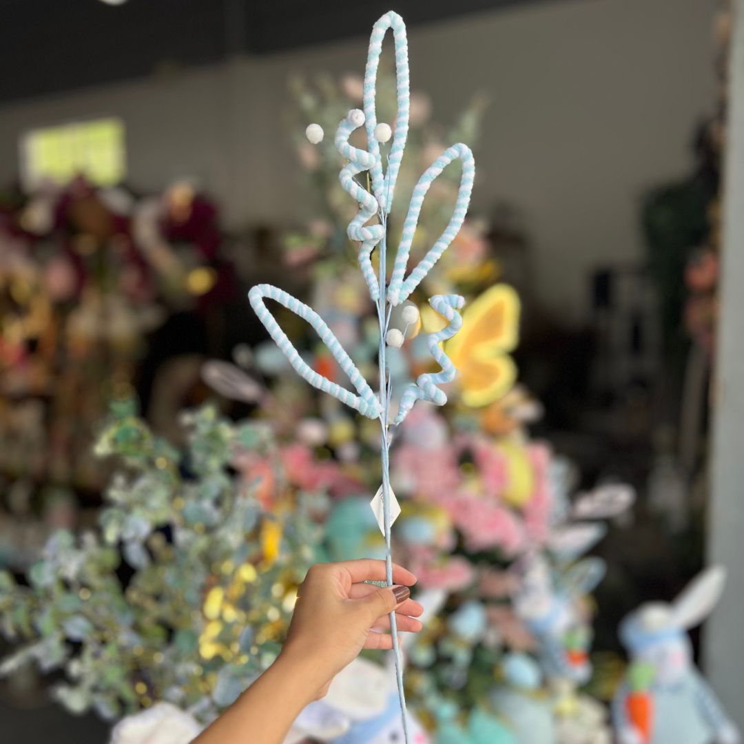 Haste Orelha de Coelho - 65cm Azul Claro