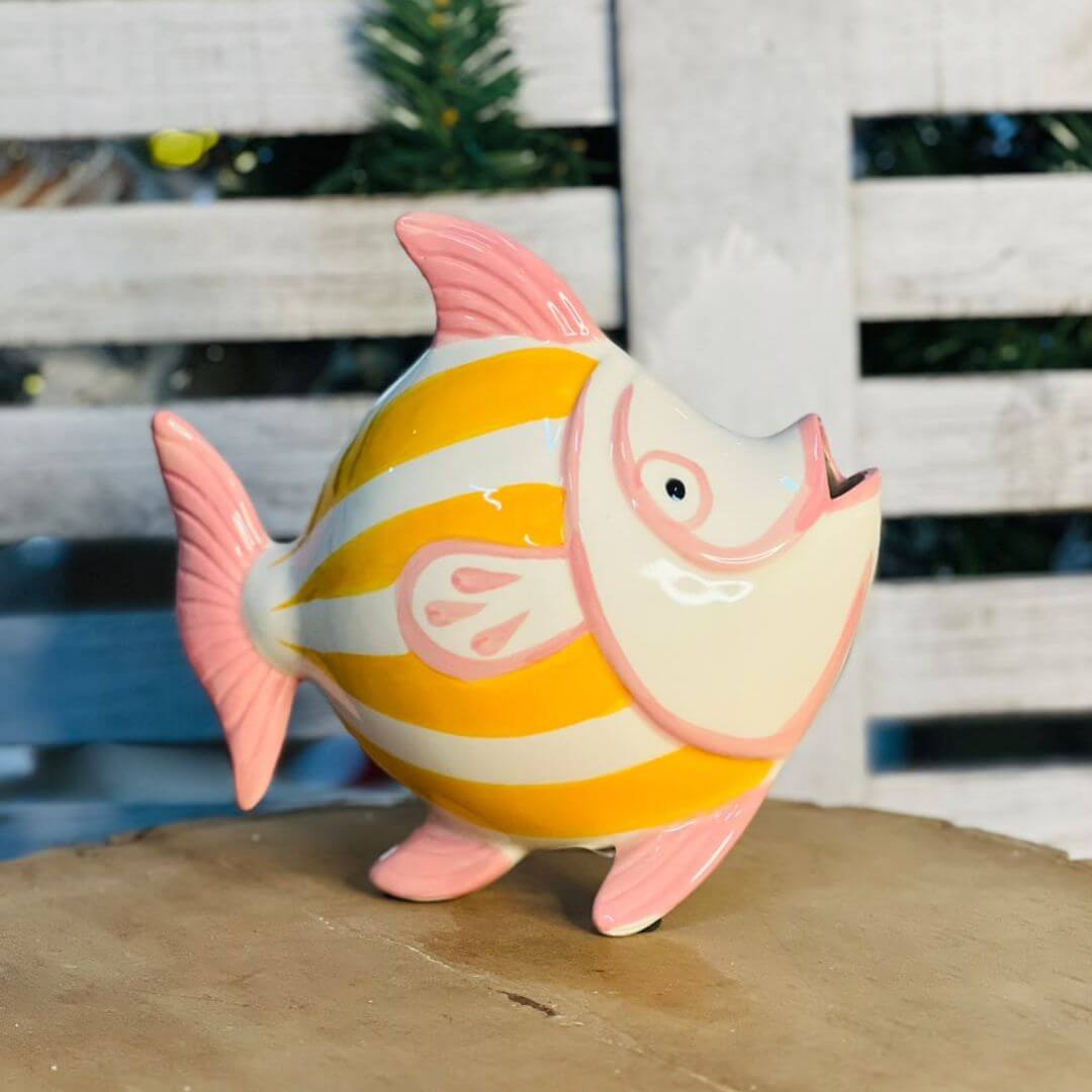 Peixe  Ceramica-  20x9,5x19,5cm