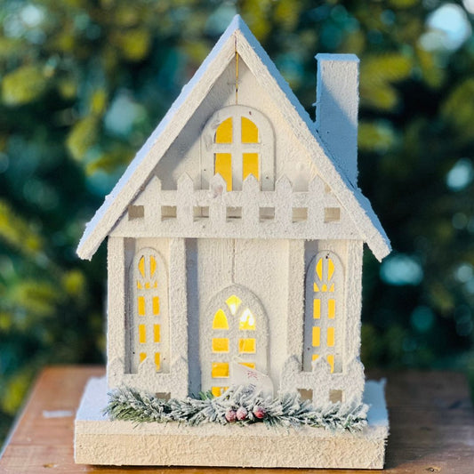 Casa Decorativa Com Led - 33cm