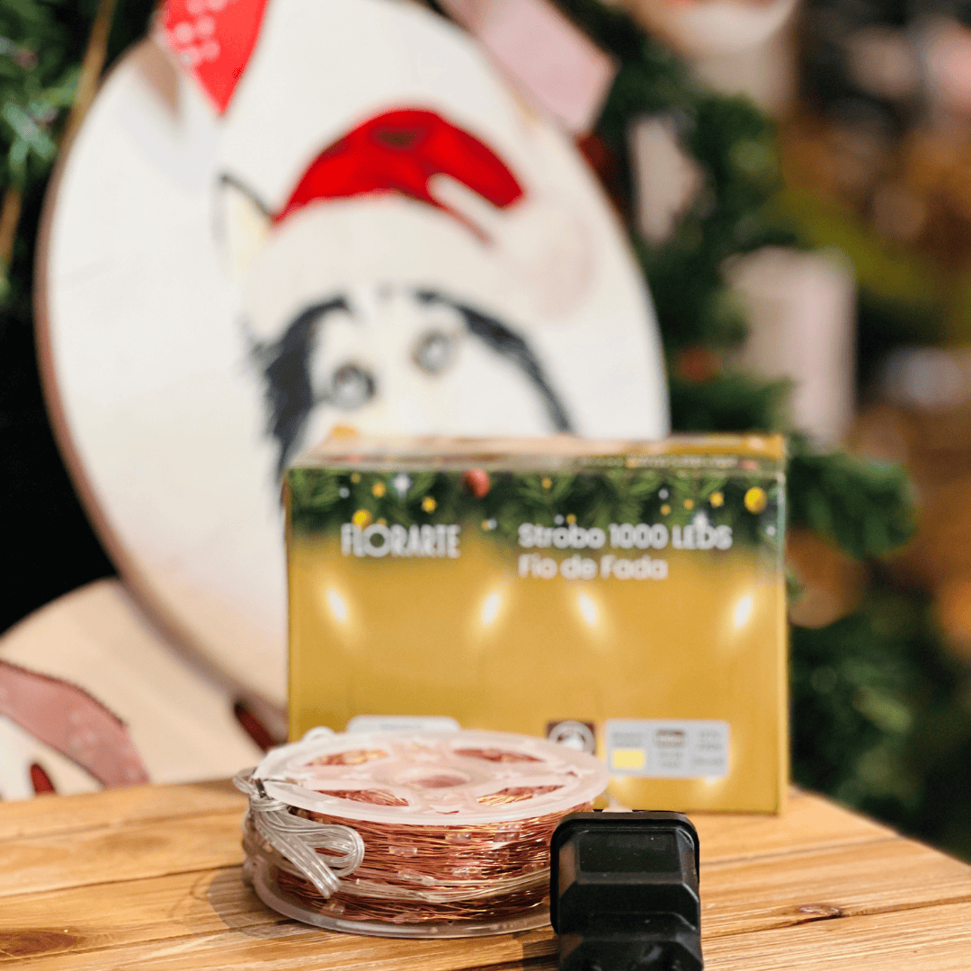 Cordão Fio de Fada Strobo Bivolt Branco Quente 100m 1000 Leds