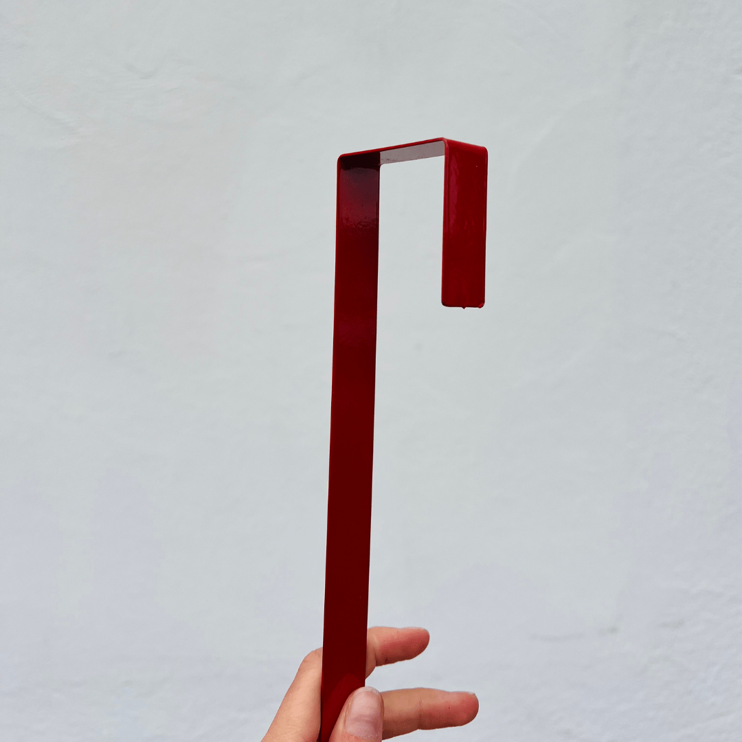 Suporte de Guirlanda Natalino Vermelho 29,5cm