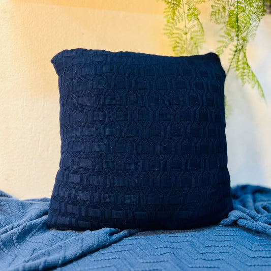 Almofada Tricot Diamond Azul Marinho - 50cmx50cm (432134)