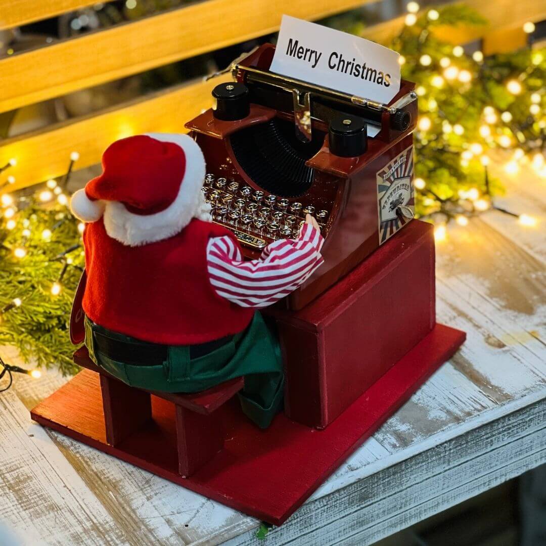 Papai Noel Escritor Decorativo – 28cm