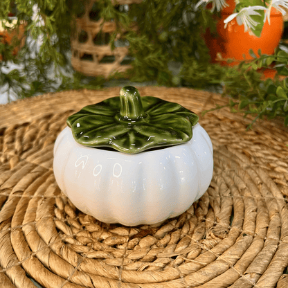 Mini Moranga Branca Com Tampa de Cerâmica 11cm