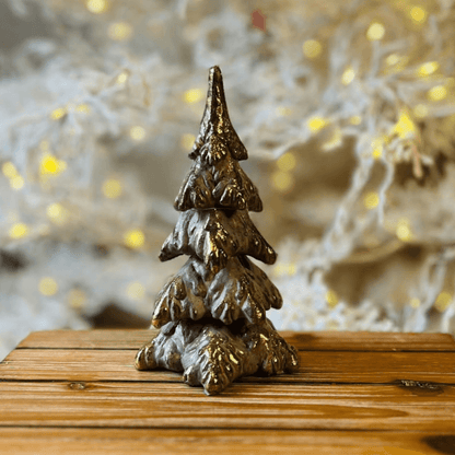 Mini Árvore de Natal Marrom - 20,5cm