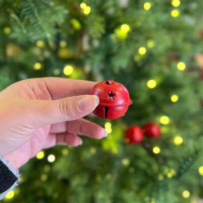 Enfeite Guizo Vermelho – 4x3cm | Jogo com 9 Peças