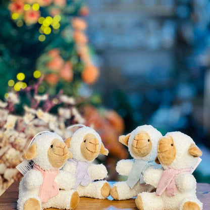 Mini Ovelha Com Laço Lavanda - 11cm