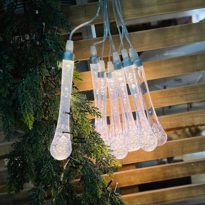 Pendente Queda d'Água - 10 gotas Branco Quente | 180cm