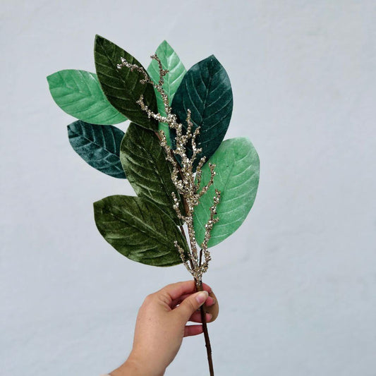 Haste Natalina Verde com Glitter – 70cm