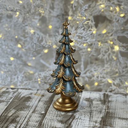 Resina Natal Árvore Decorativa - 30,4cm