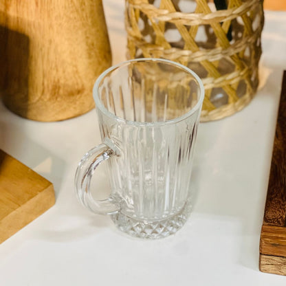 Taça para Cappuccino de Vidro Deli Diamante - 210ml