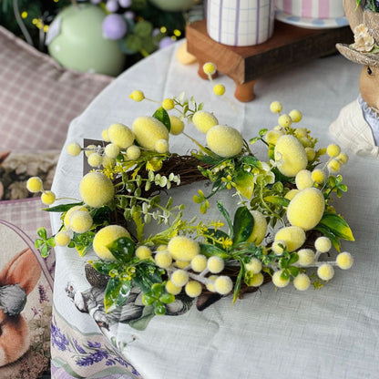 Guirlanda Com Ovos Amarelo - 33cm