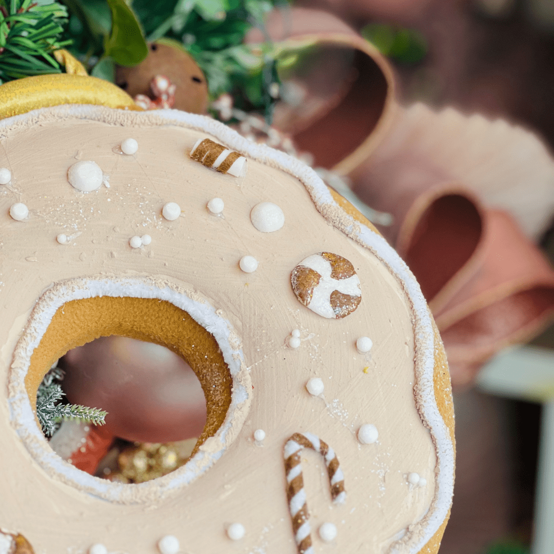 Donut Natalino para Pendurar 29x25cm