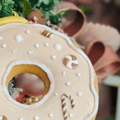 Donut Natalino para Pendurar 29x25cm