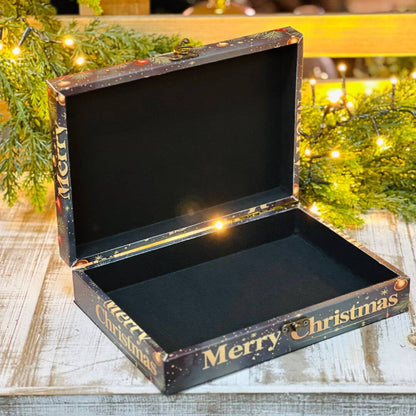 Caixa Porta-Objeto Papai Noel Colorida – 24cm