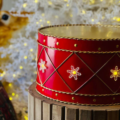 Enfeite Tambor Natal com LED – 41cm