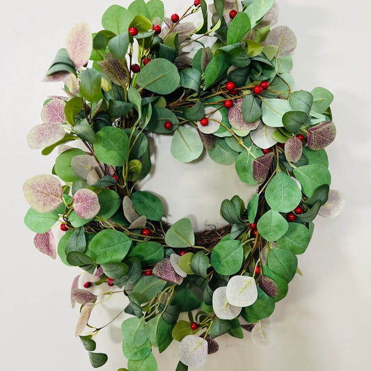 Guirlanda Folhagem e Berries - 60cm