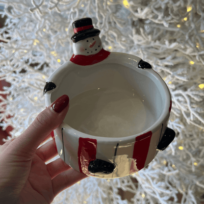 CACHEPOT NATALINO BONECO DE NEVE – 14,5cm