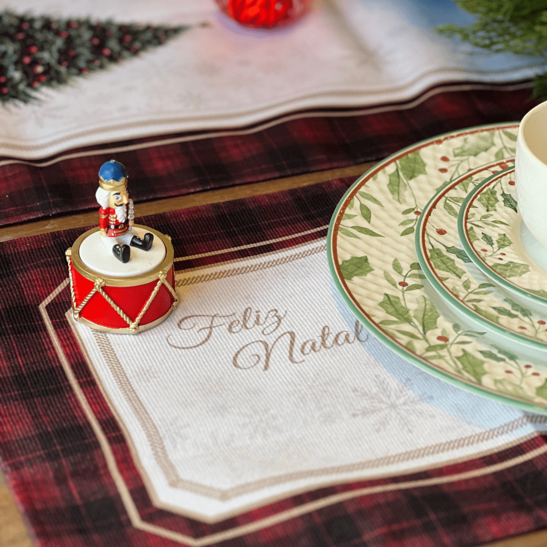 Jogo Americano Natalino Tradição Encantada 48x30,5cm 2un