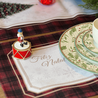 Jogo Americano Natalino Tradição Encantada 48x30,5cm 2un