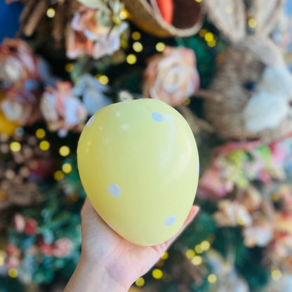 Ovo de Páscoa Para Pendurar - 15cm Amarelo