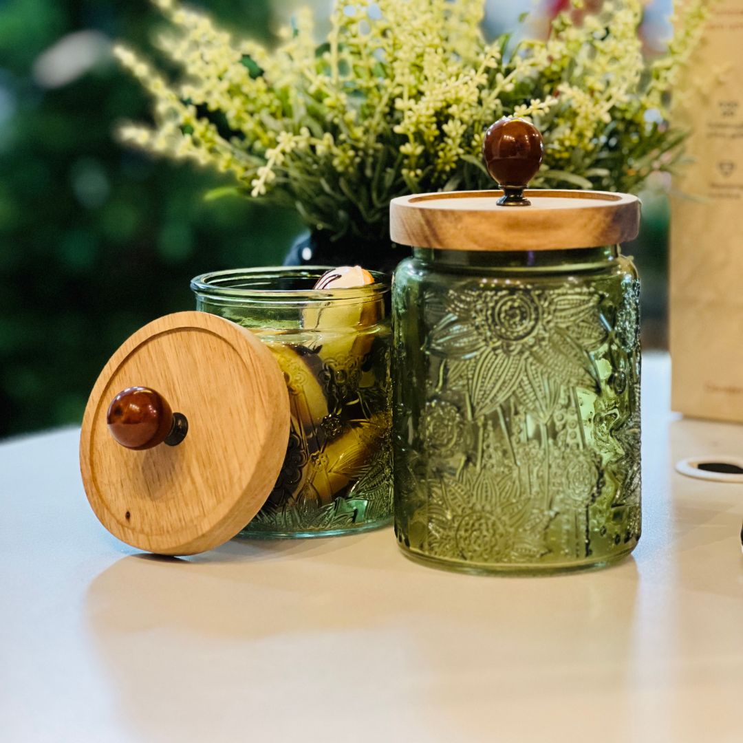 Pote Vidro Decorado - 500ml