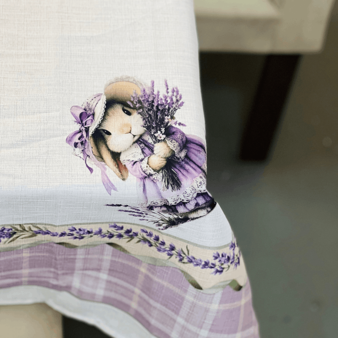 Toalha de Mesa de Páscoa Lavandas 1,40x1,40 m