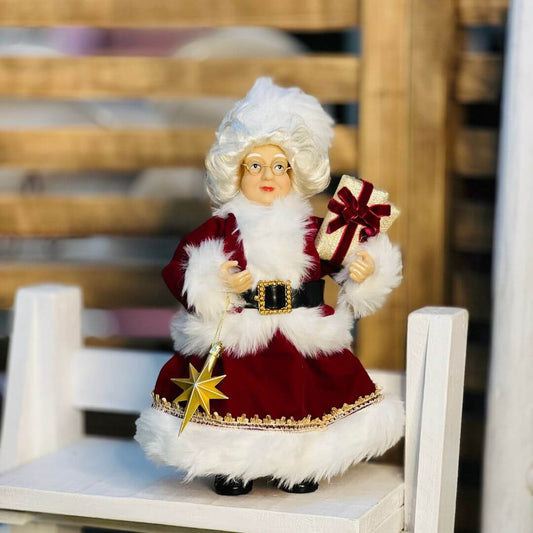 Mamãe Noel Clássica em Pé – 30cm
