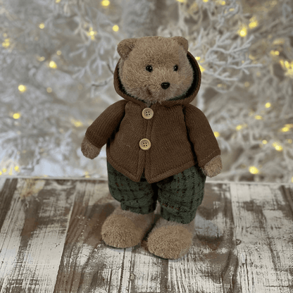 Enfeite Urso Menino de Natal com Suéter – 29cm