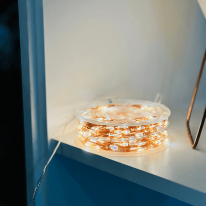 Cordão Fio de Fada Strobo Bivolt Branco Quente 100m 1000 Leds