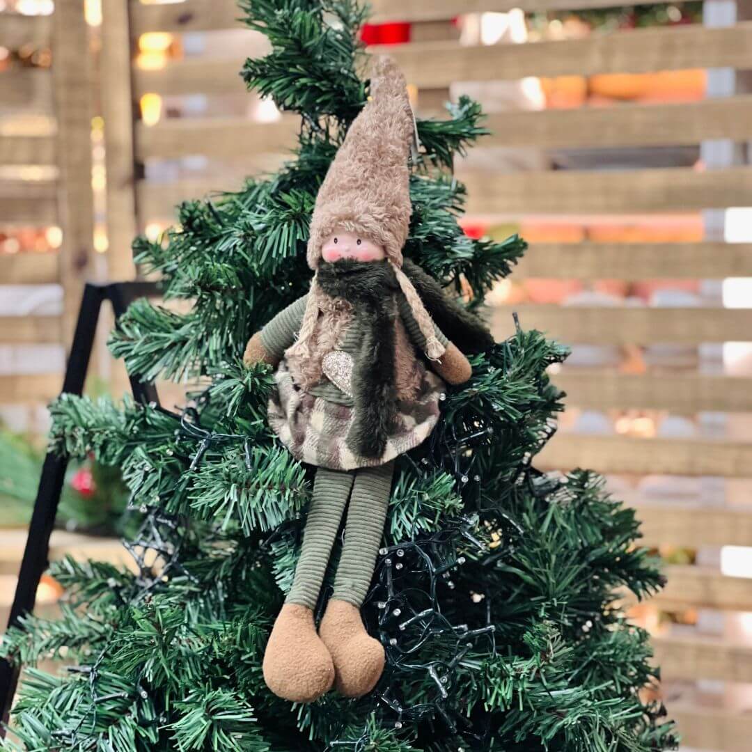 Boneca Natal Menina Sentada – 51cm