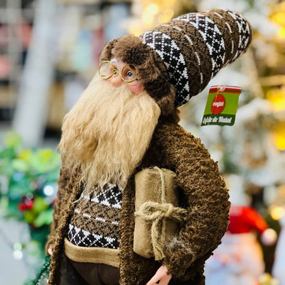 Papai Noel Ermitão Tricot - 45cm
