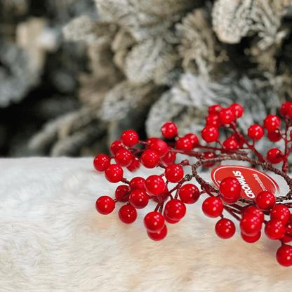 Galho Mini Guirlanda de Berries Vermelho 25cm