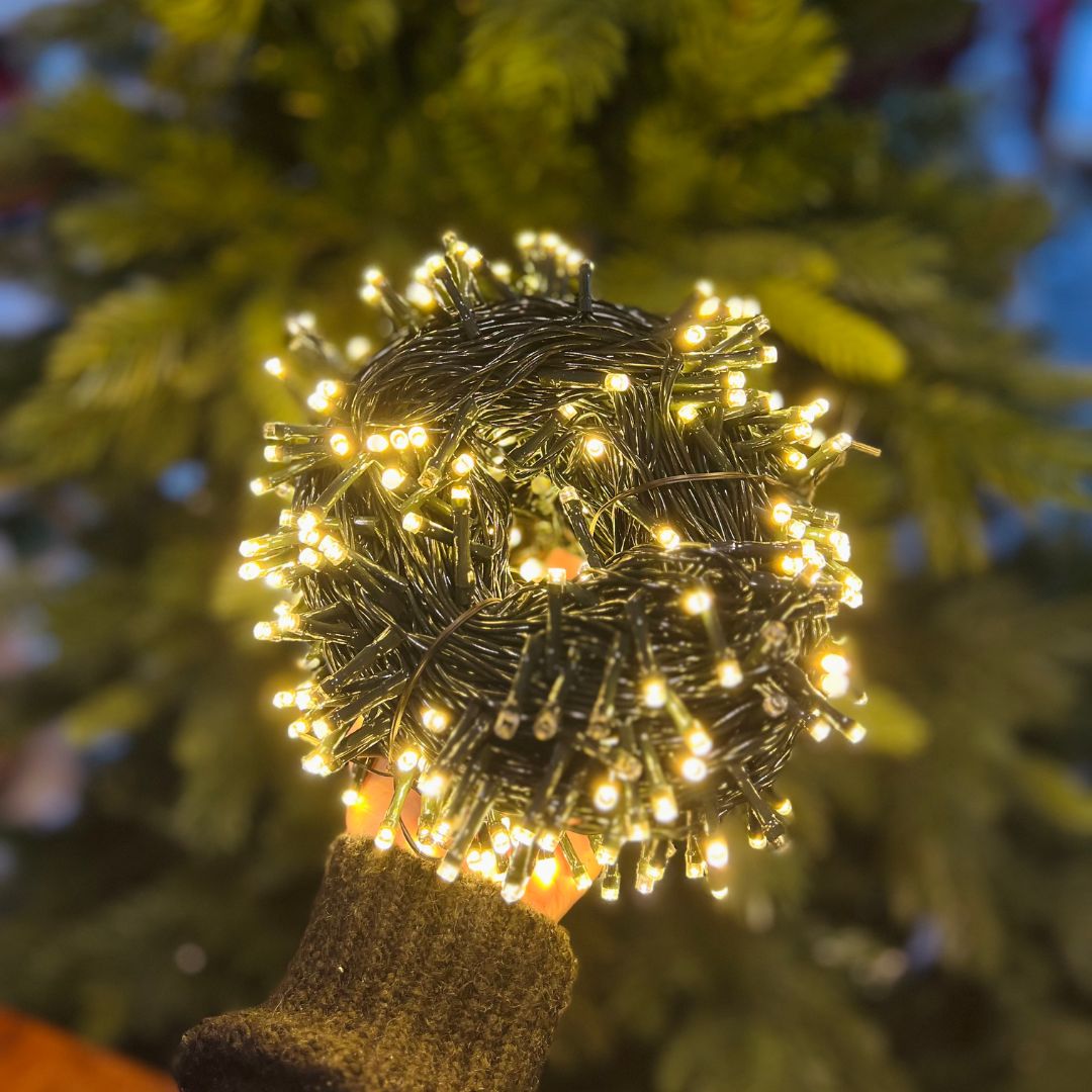 Pisca Led Fio Verde Bivolt - 50m - 500 Leds