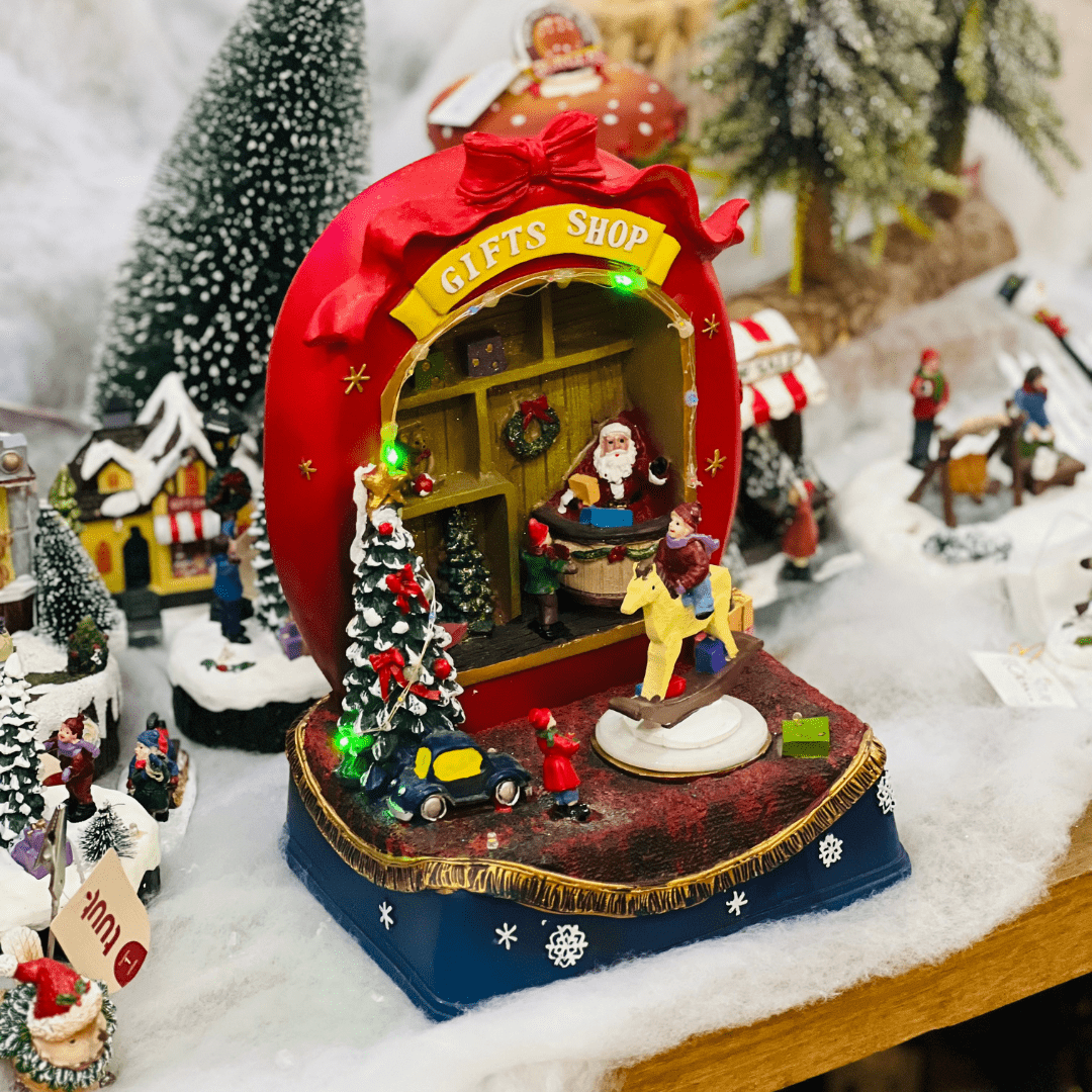Cenário Loja de Presentes Com Led e Movimento 27cm
