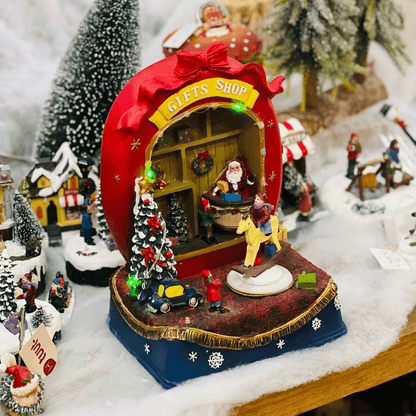 Cenário Loja de Presentes Com Led e Movimento 27cm
