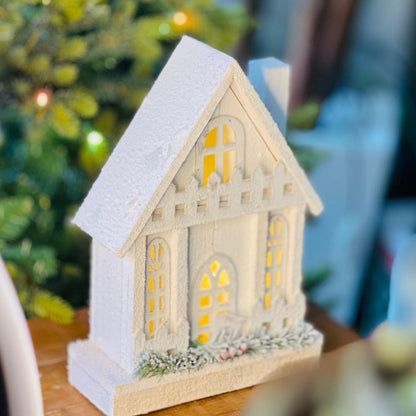 Casa Decorativa Com Led - 33cm