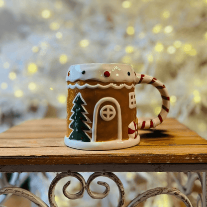Caneca Natalina Casinha Ginger - 11cm