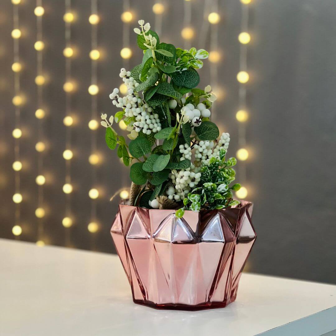 Vaso de Vidro Rose – 13cm