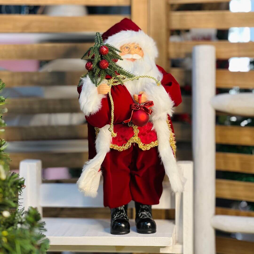 Papai Noel Clássico em Pé – 45cm