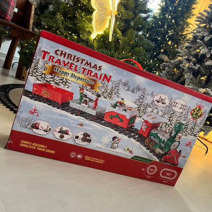 Trem Decorativo Natalino Musical com Boneco, Movimento