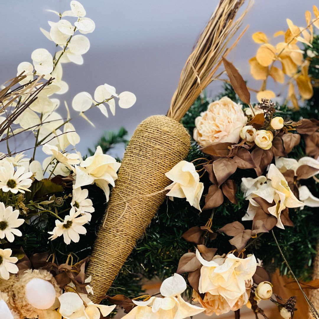 Cenoura Decorativa Bege - 65cm