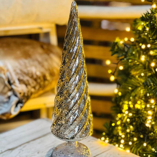 Árvore Giratória Decorativa com LED – 40cm