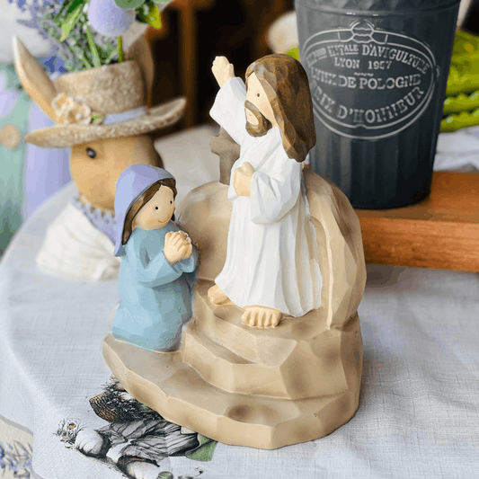 Cenário Decorativo Jesus de Resina 25x20,5cm